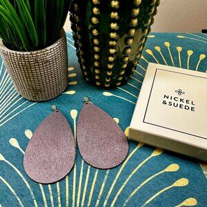 Nickel & Suede Large Jingle Bells
